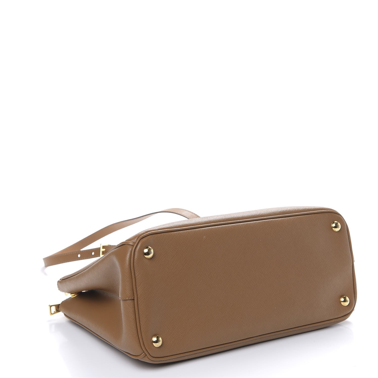 Prada Saffiano Lux Large Galleria Double Zip Tote Caramel 3 of 9
