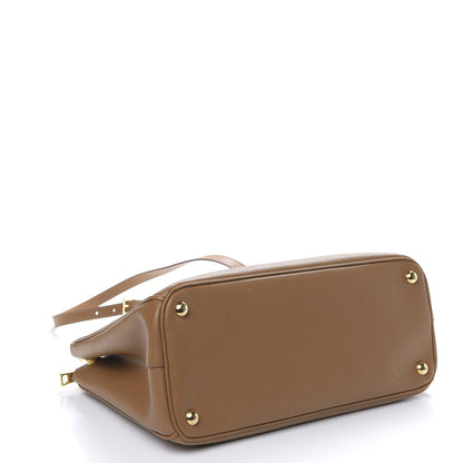Prada Saffiano Lux Large Galleria Double Zip Tote Caramel 3 of 9