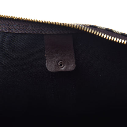 Burberry Haymarket Check Duffle Bag Dark Brown 15 of 15