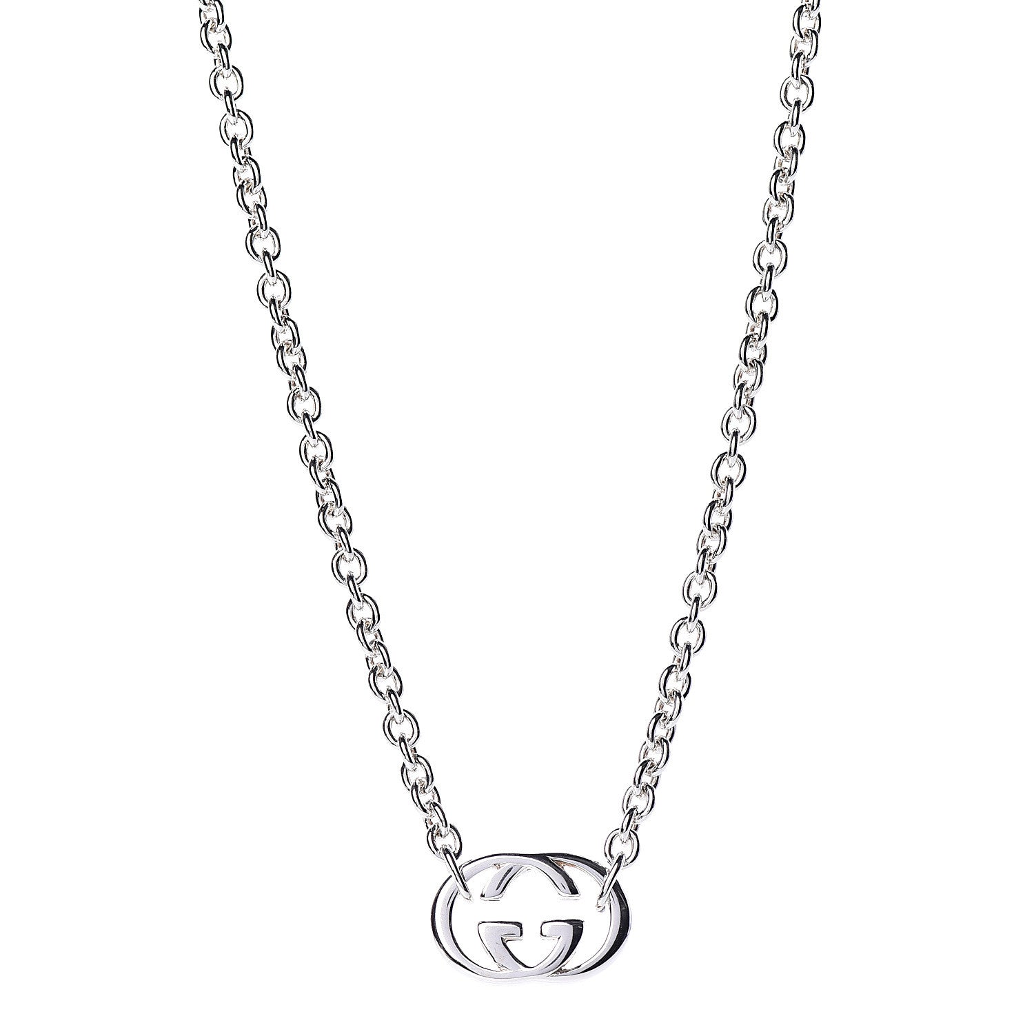 Gucci Sterling Silver Britt Necklace 1 of 8