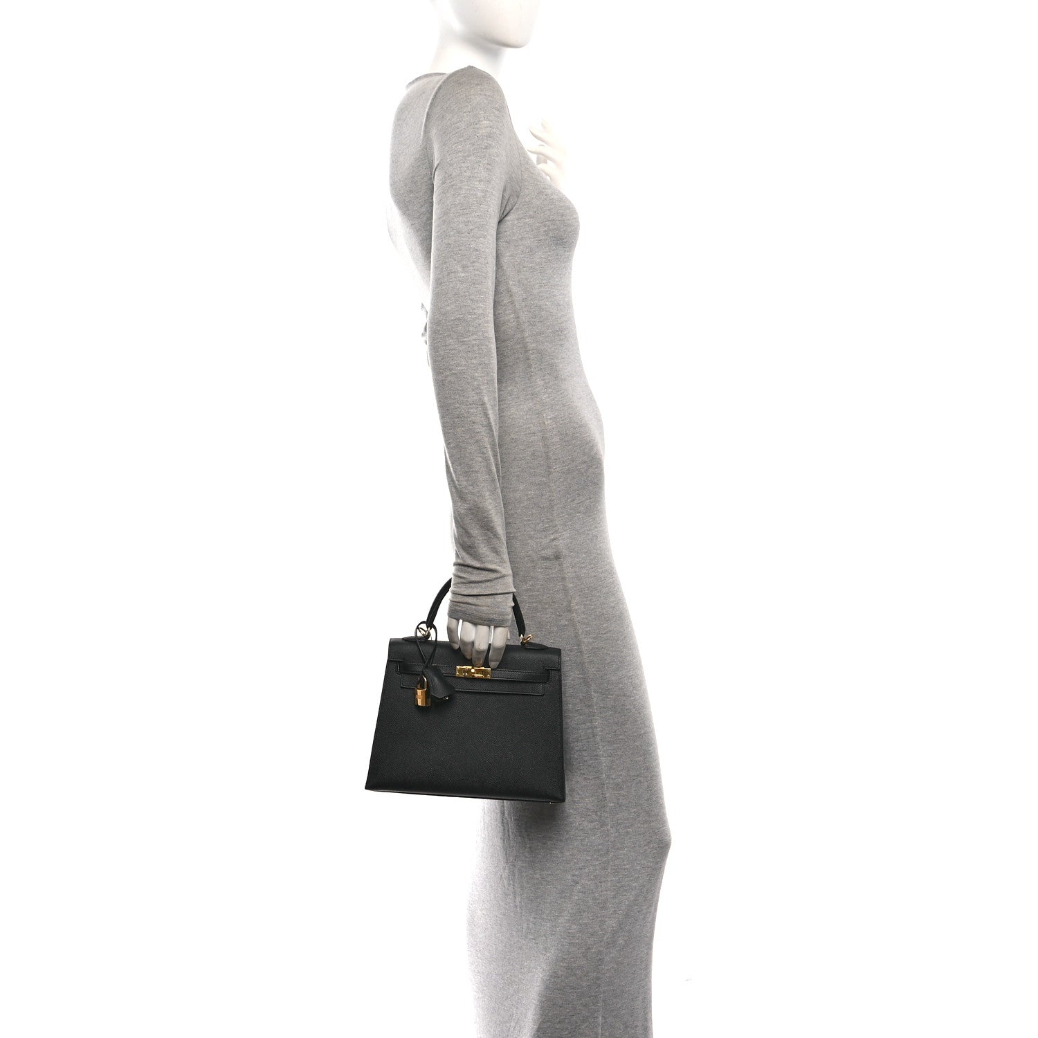 Hermes Epsom Kelly Sellier 25 Black 2 of 11