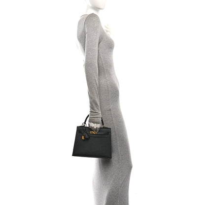 Hermes Epsom Kelly Sellier 25 Black 2 of 11