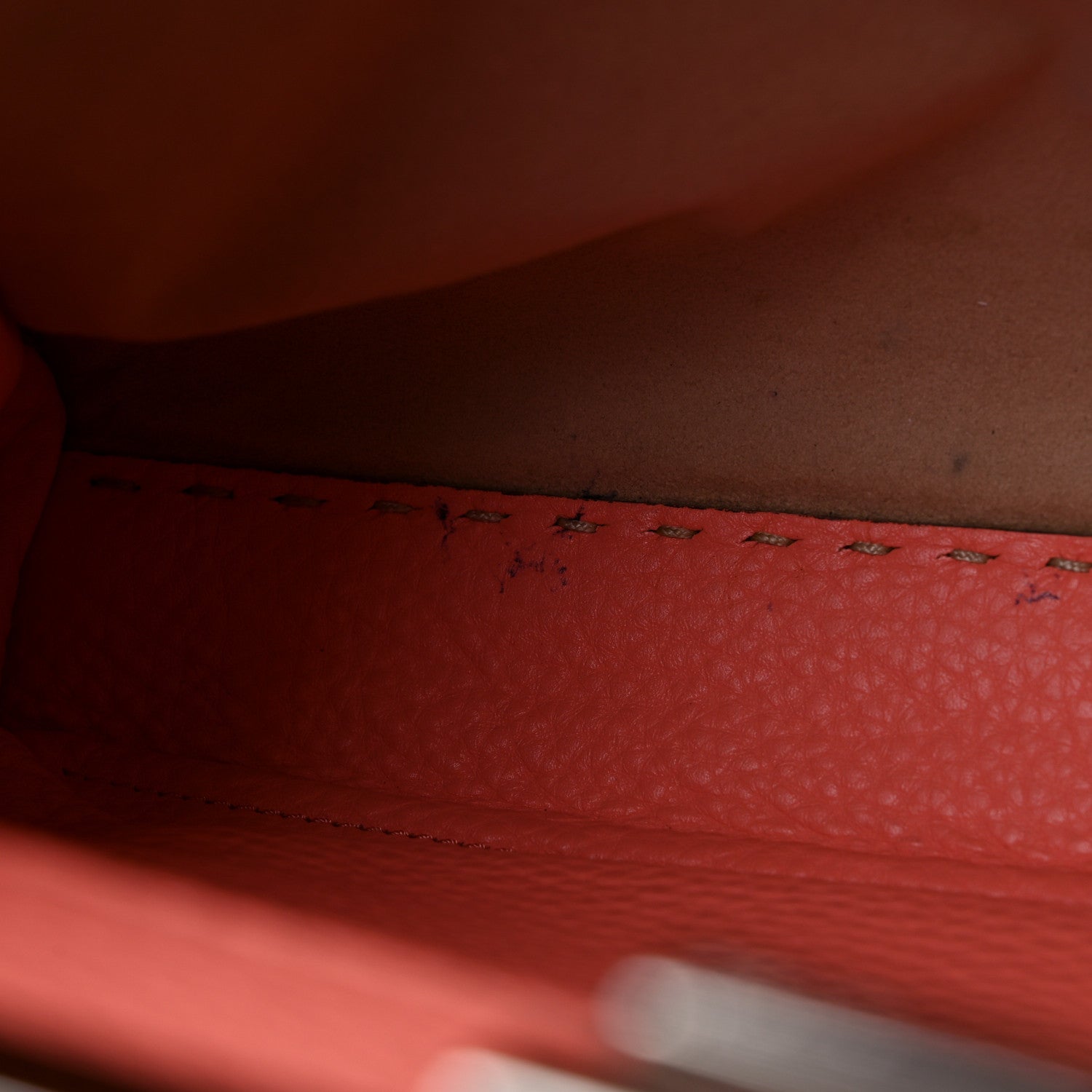 Fendi Cuoio Romano Selleria Bi-Color Medium Peekaboo Iconic Satchel Rosa Plaster Pesca 13 of 18