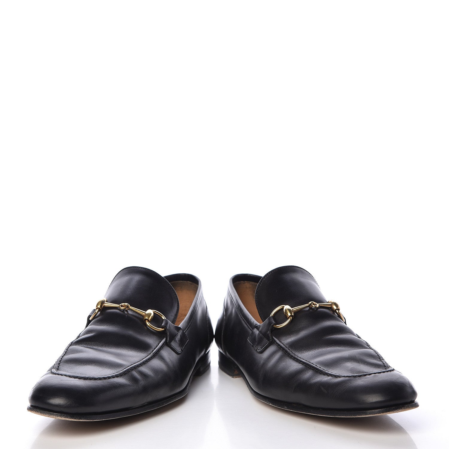 Gucci Calfskin Horsebit Mens Jordaan Loafers 11 Black 6 of 21