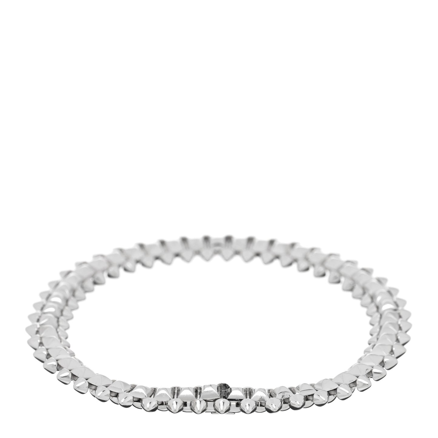 18K White Gold Medium Clash De Cartier Flexible Bracelet 17