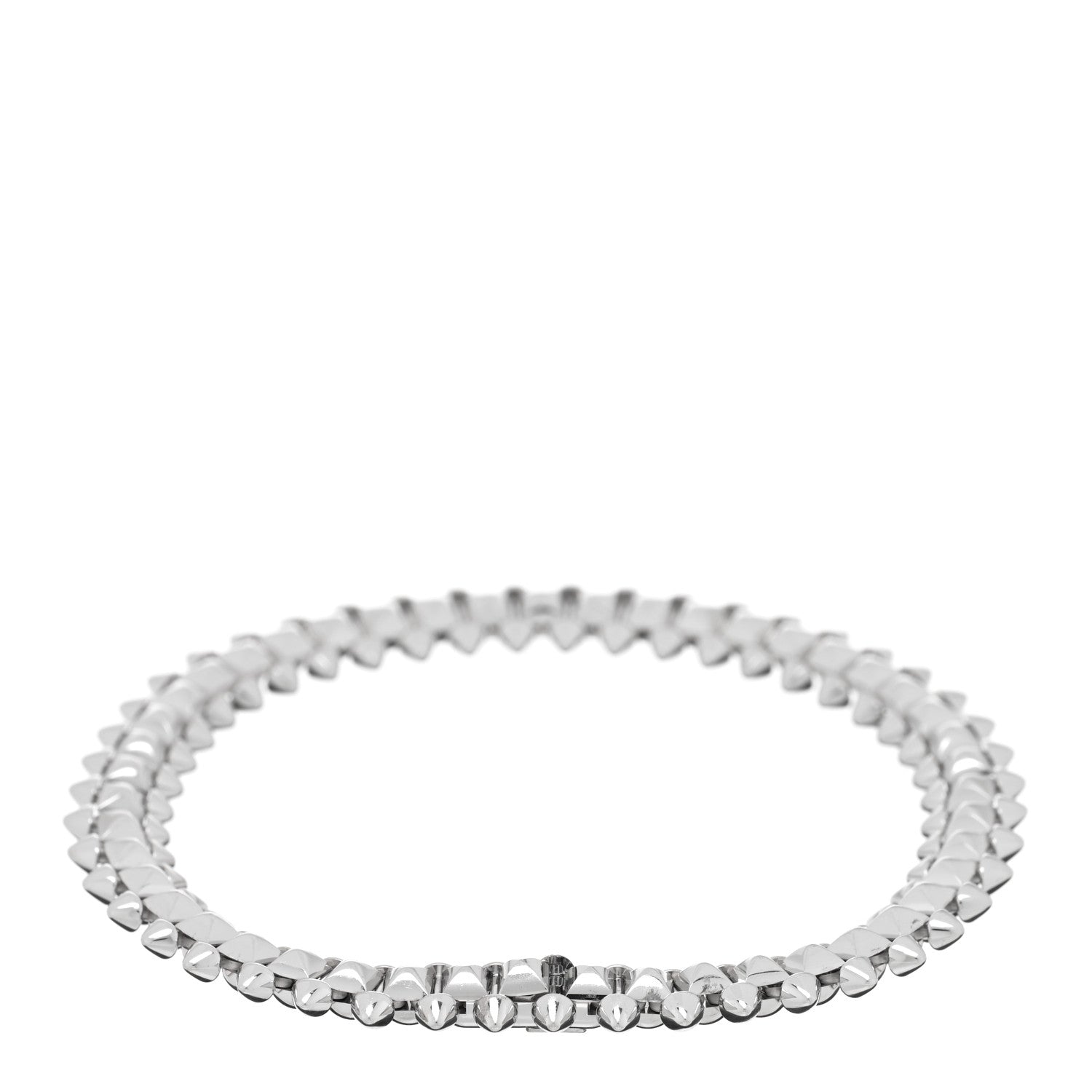 Cartier 18K White Gold Medium Clash De Cartier Flexible Bracelet 17 2 of 3