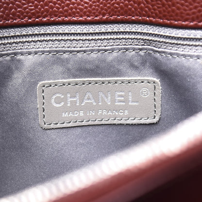 Chanel Caviar Quilted Grand Shopping Tote GST Dark Burgundy 5 of 9