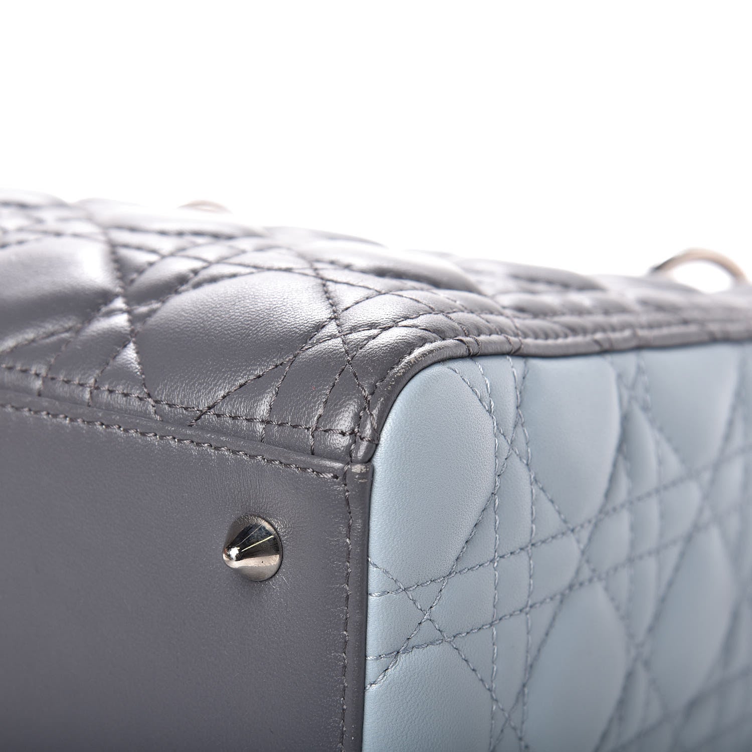 Christian Dior Lambskin Cannage Medium Tri-Color Lady Dior 13 of 13