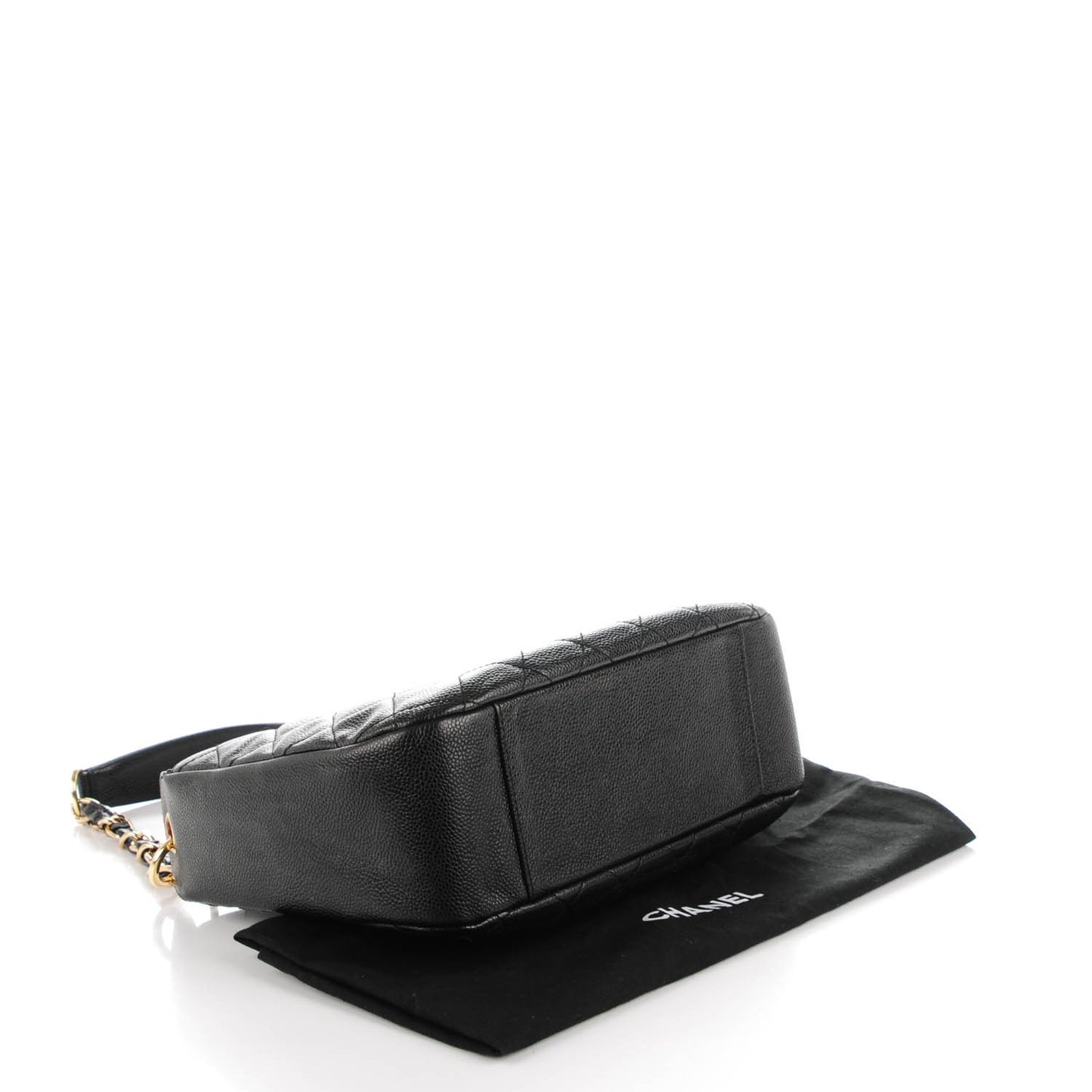 Caviar Quilted Hobo Black