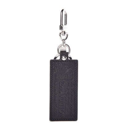 Louis Vuitton Calfskin Porte Clefs Fortune Key Chain Black 1 of 3