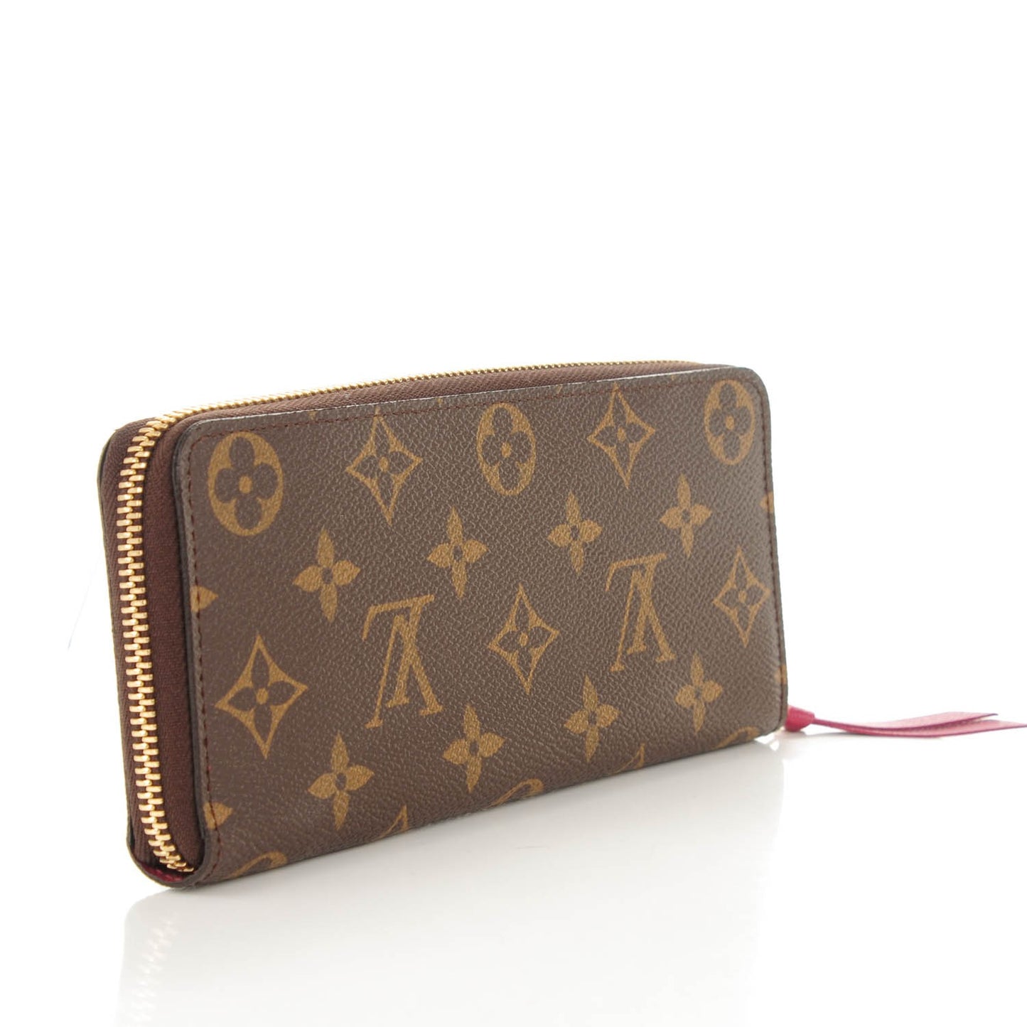 Monogram Clemence Wallet Fuchsia