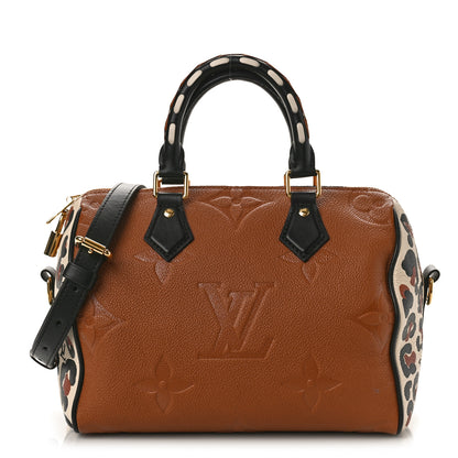 Louis Vuitton Empreinte Monogram Giant Wild At Heart Speedy Bandouliere 25 Caramel 1 of 8