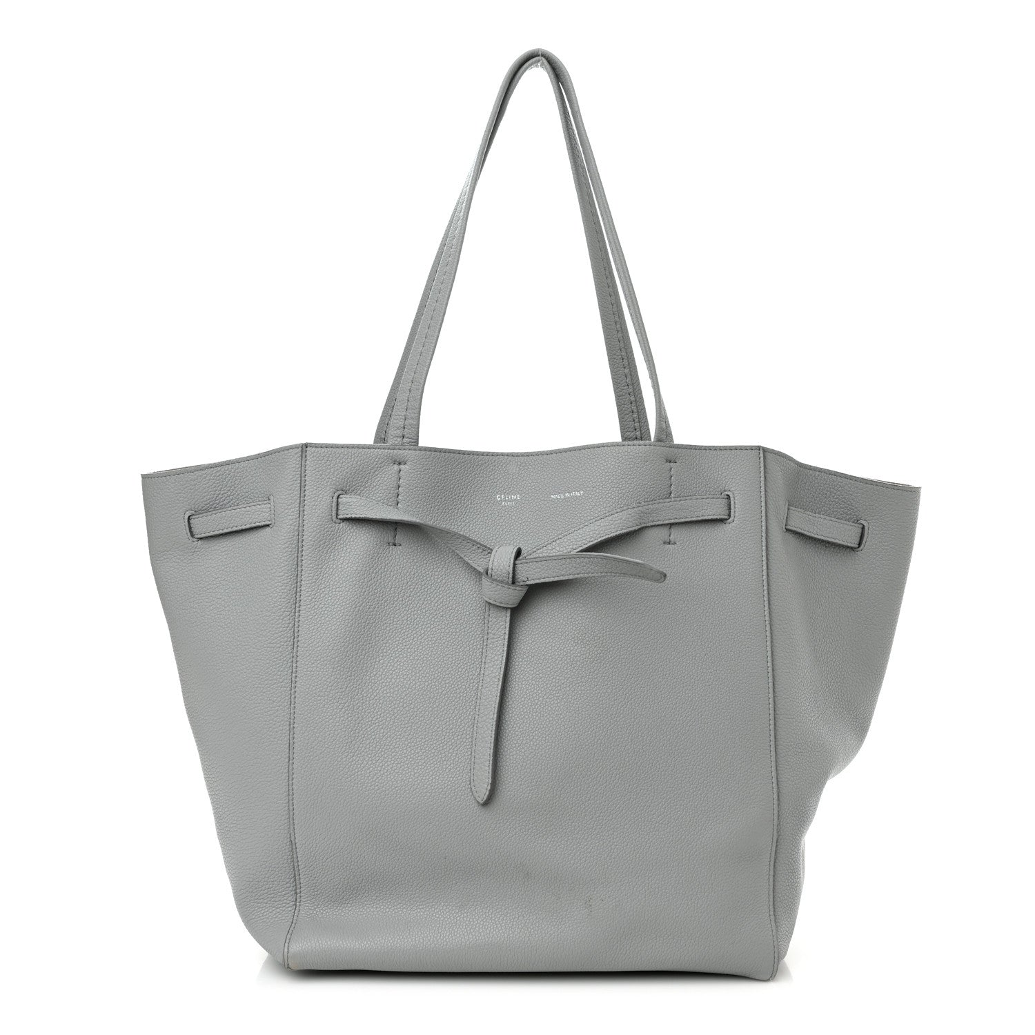 Celine Soft Grained Calfskin Small Belt Cabas Phantom Mineral 1 of 16