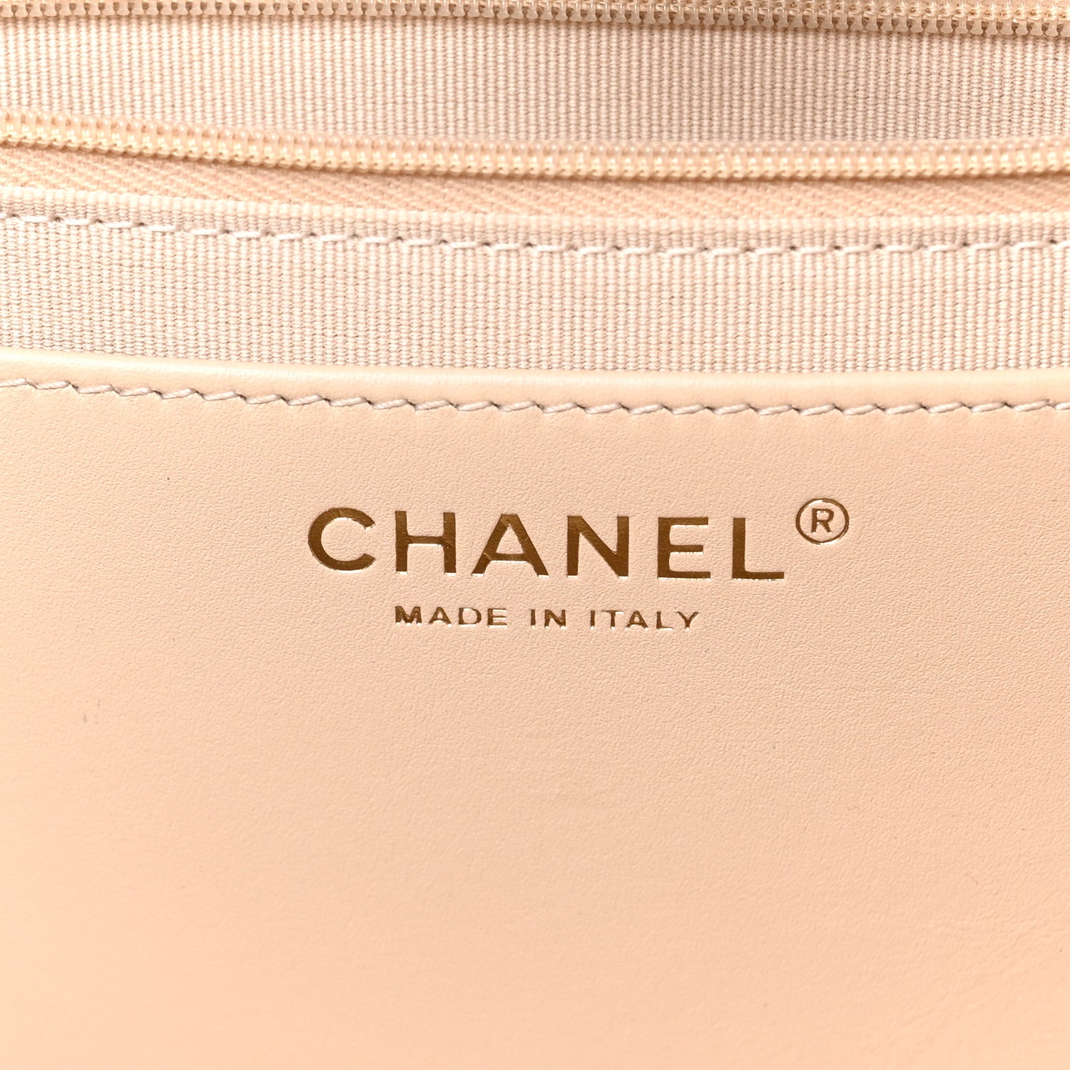 Chanel Caviar Stitched Pocket CC Large Tote Light Beige 7 of 11