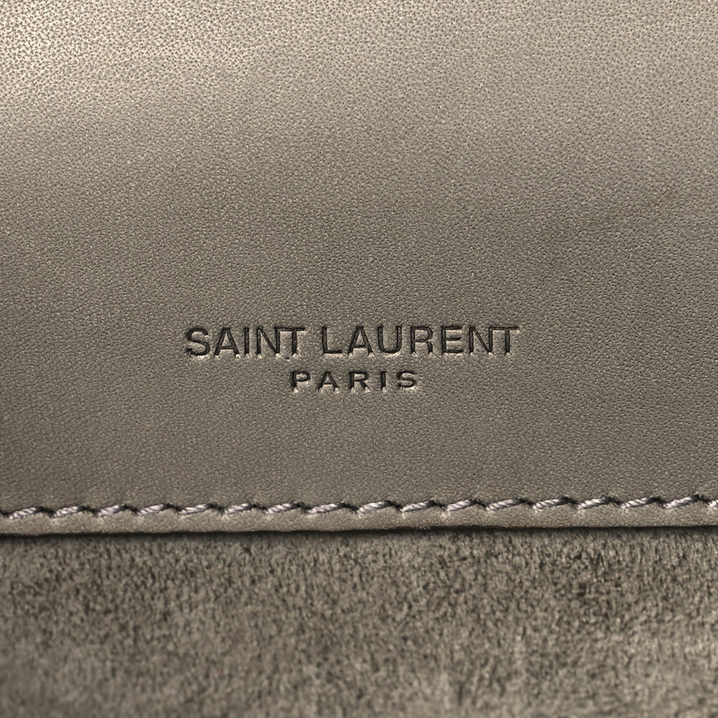 Smooth Calfskin North South Kaia Satchel Grey
