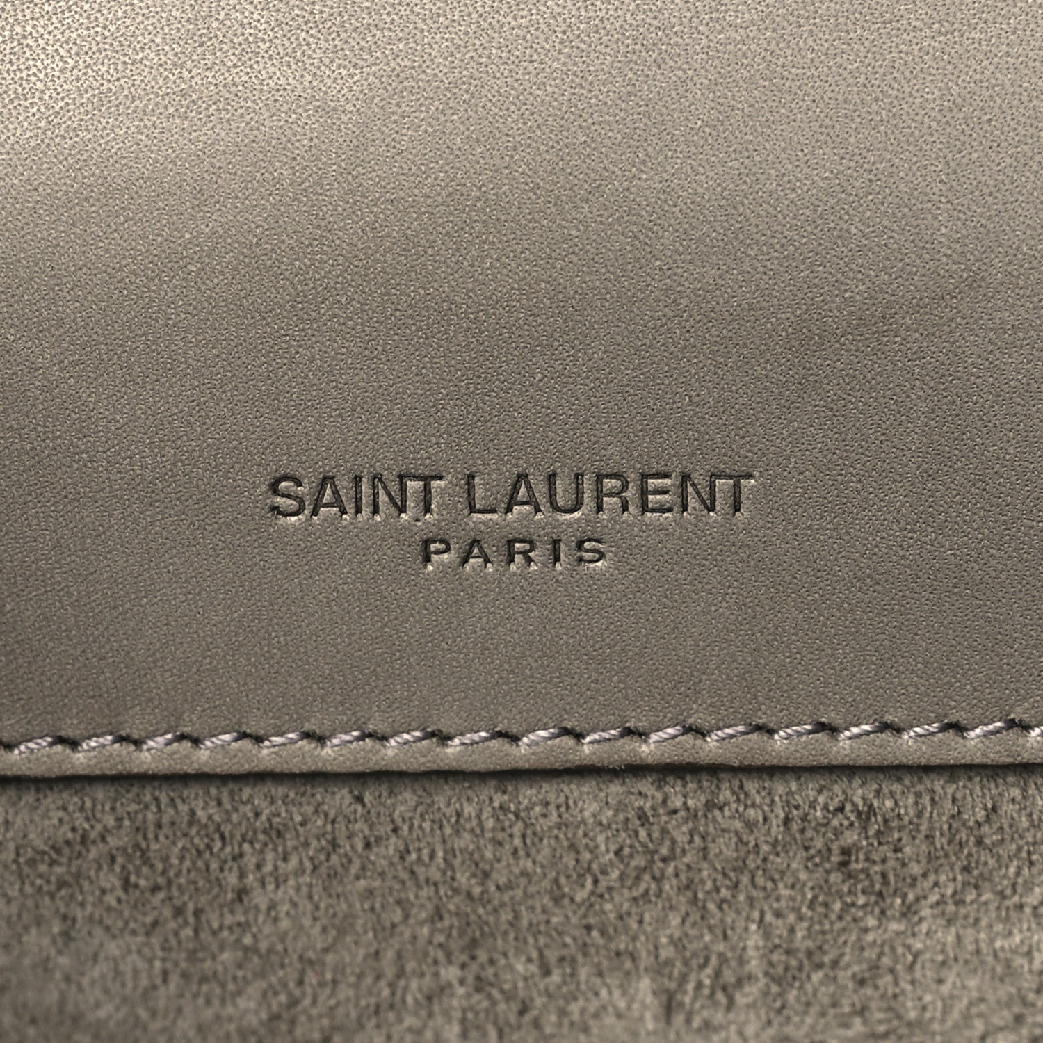 Saint Laurent Smooth Calfskin North South Kaia Satchel Grey 6 of 11