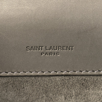 Saint Laurent Smooth Calfskin North South Kaia Satchel Grey 6 of 11