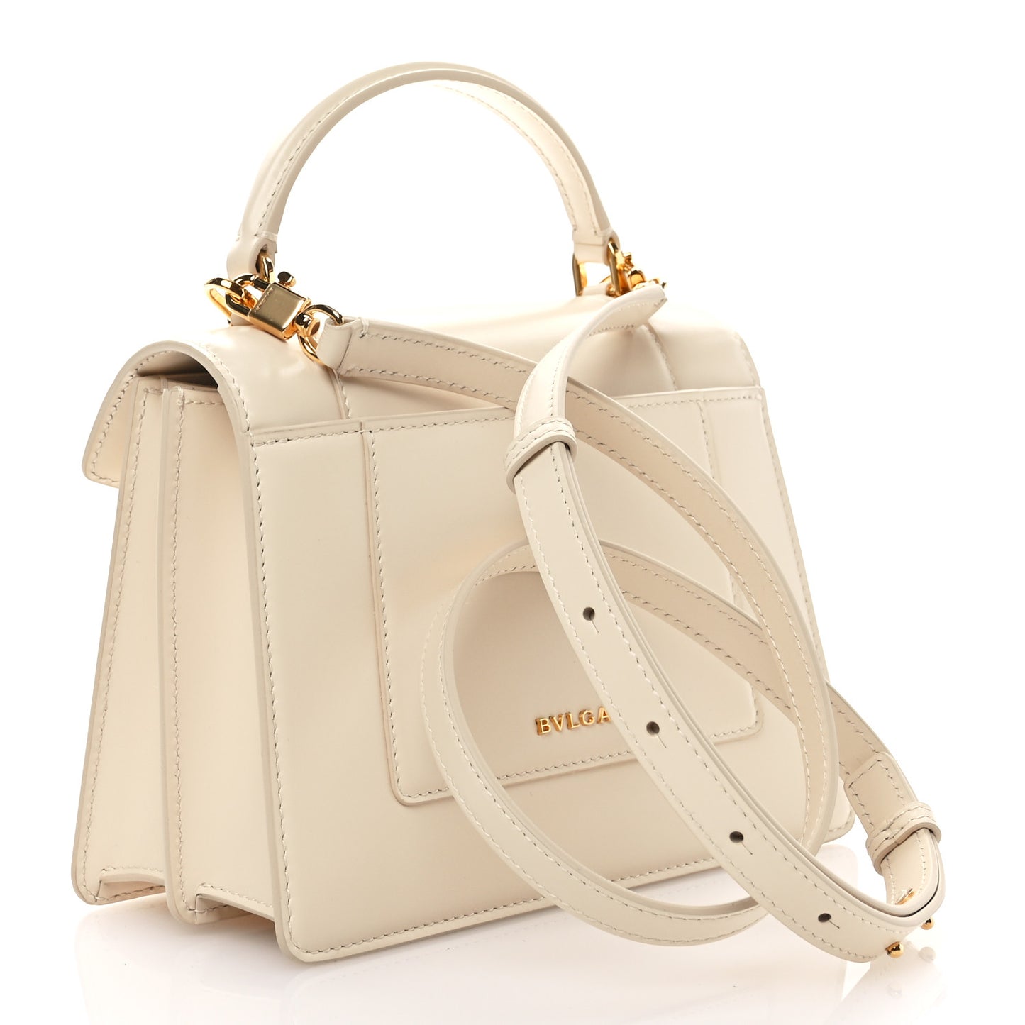 Calfskin Serpenti Forever Medium Top Handle Perla