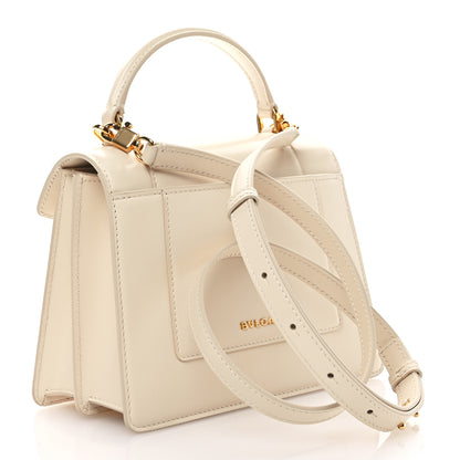 Bulgari Calfskin Serpenti Forever Medium Top Handle Perla 3 of 10