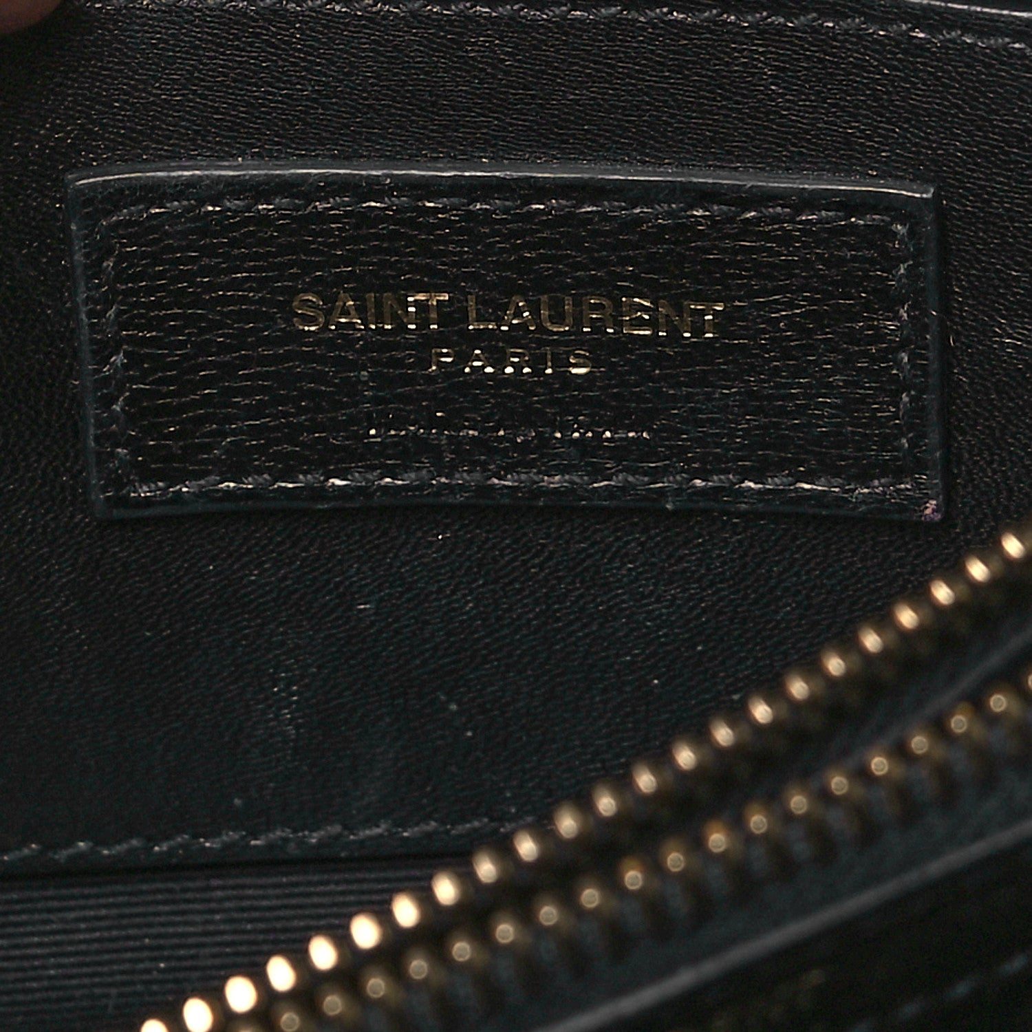 Saint Laurent Sheepskin Matelasse Chevron Monogram Medium College Bag Black 6 of 15
