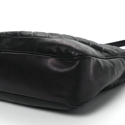 Chanel Lambskin Quilted CC Shoulder Bag Black 10 of 10