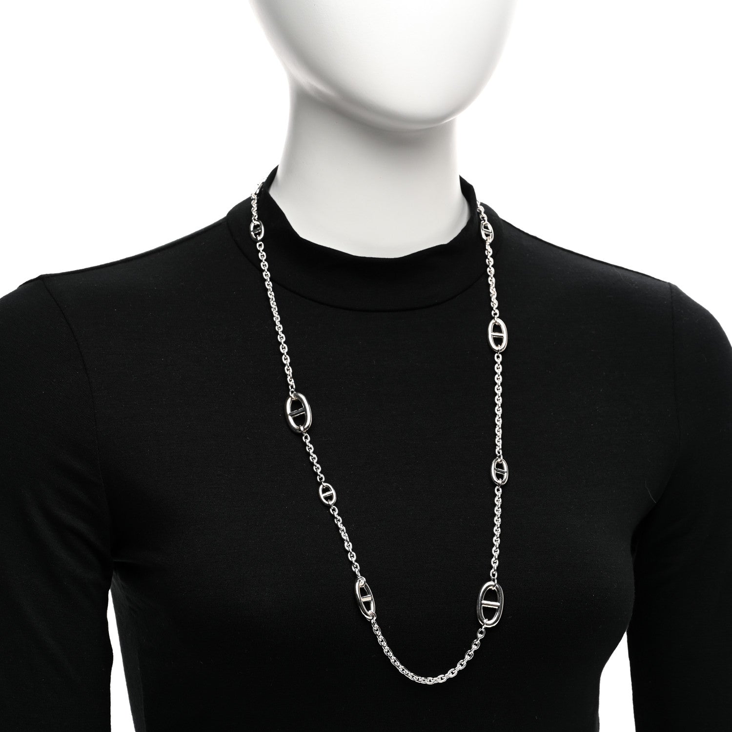 Hermes Sterling Silver Farandole Necklace 80 2 of 6