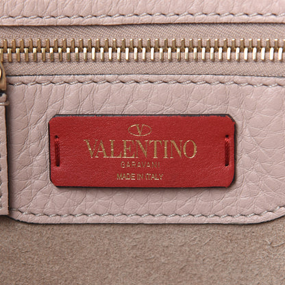 Valentino Garavani Grained Calfskin Rockstud Shoulder Tote Poudre 5 of 12