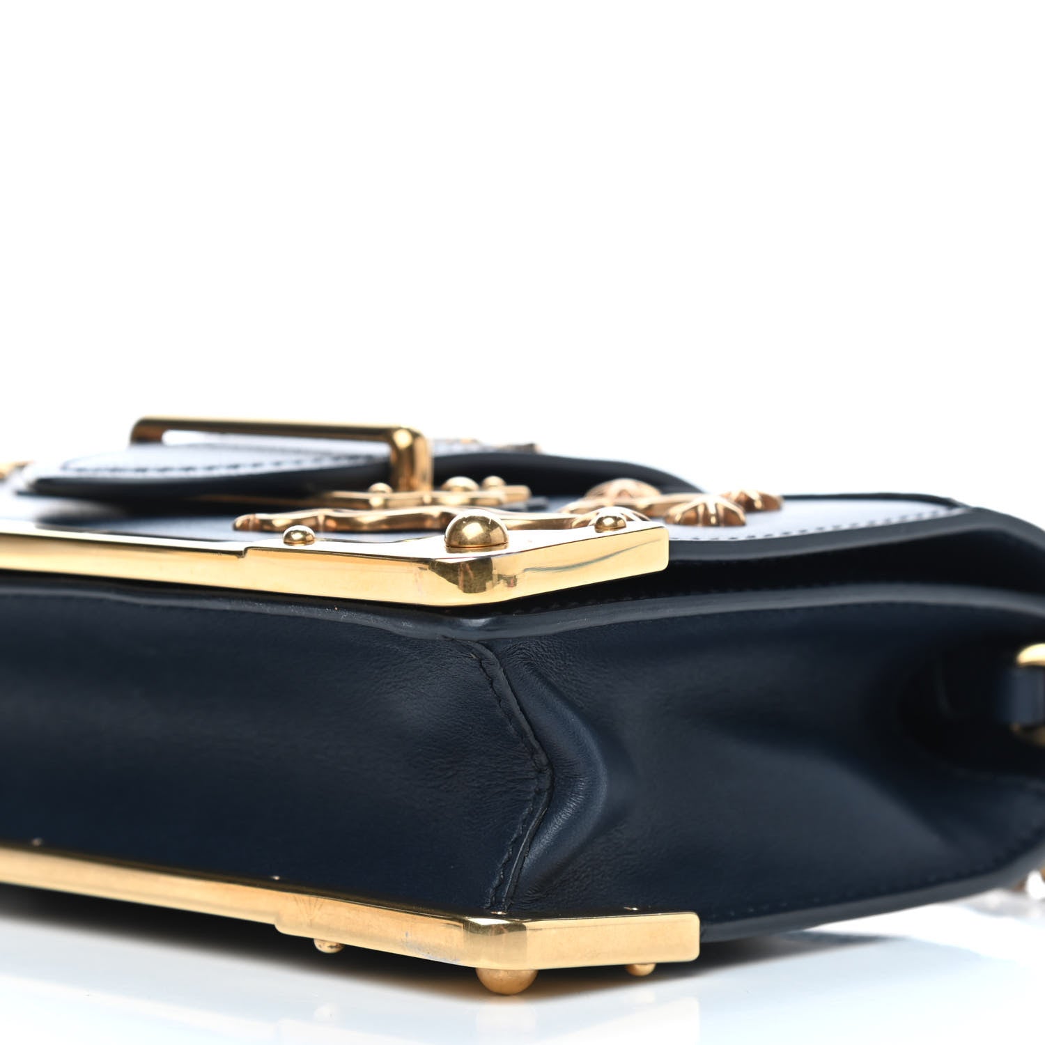 Prada City Calf Saffiano Astrology Cahier Bag Black 8 of 8