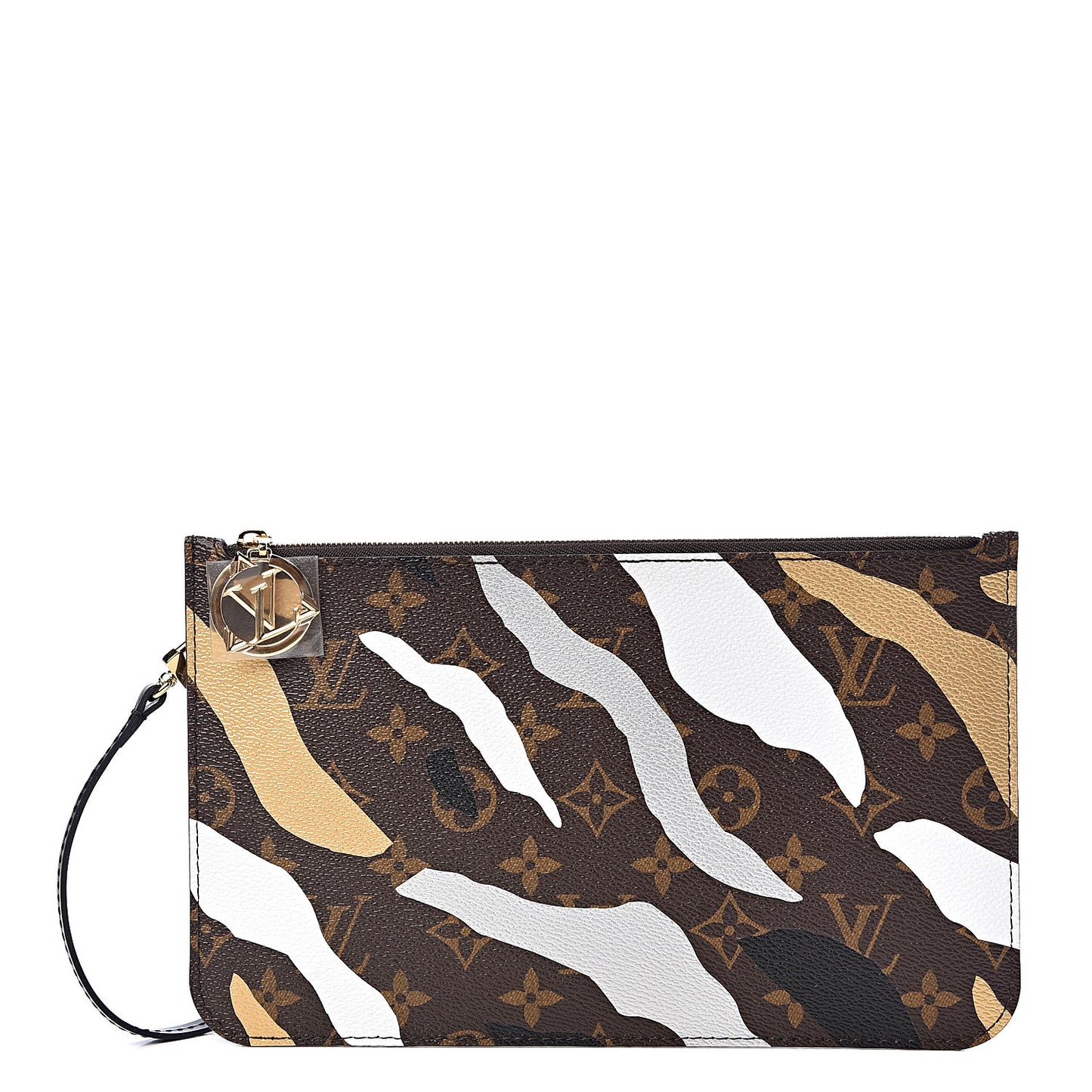 X LOL Monogram Neverfull MM GM Pochette Gold Silver