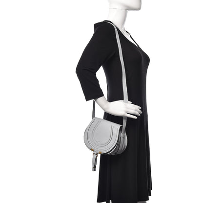 Chloe Calfskin Mini Marcie Round Crossbody Bag Airy Grey 2 of 10
