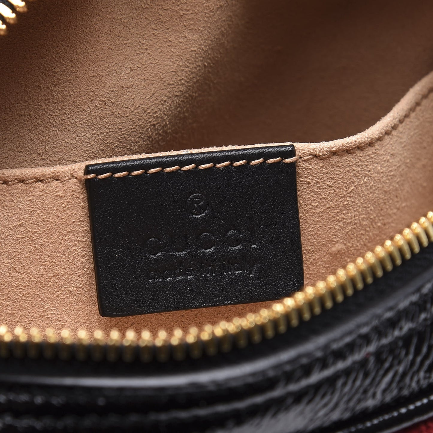 Suede Small Ophidia Belt Bag 85 34 Hibiscus Red