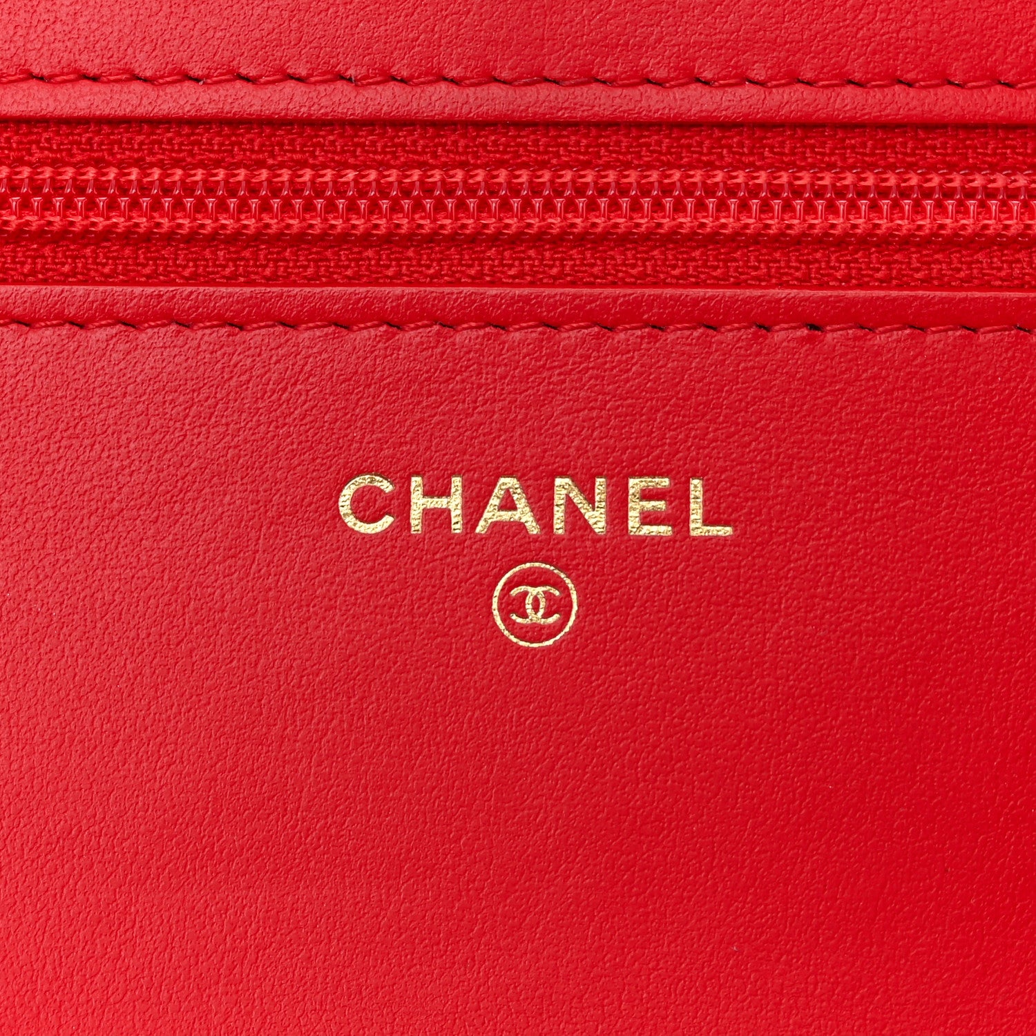 Chanel Tweed Quilted Chanel 19 Wallet On Chain WOC Red White 6 of 12