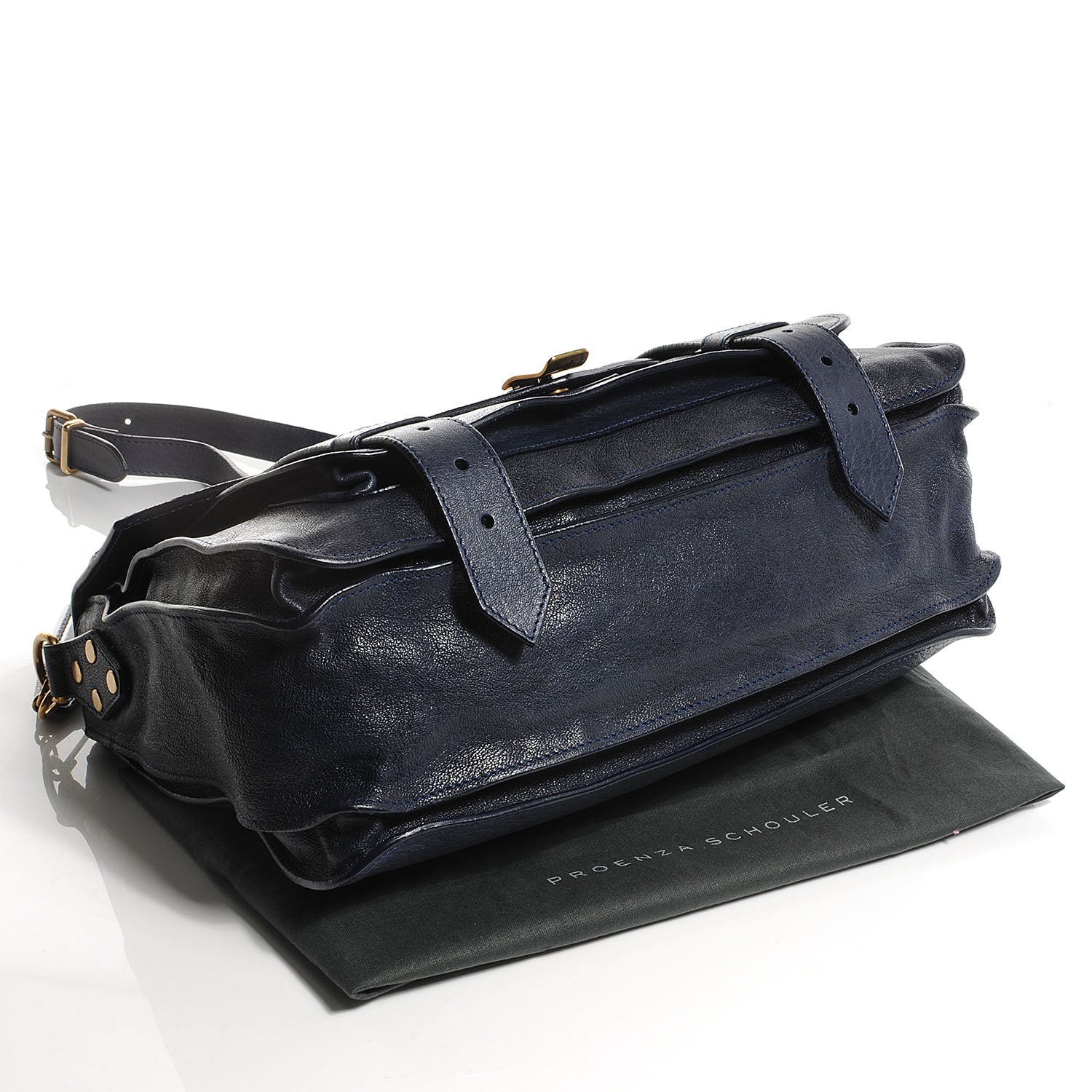 Proenza Schouler Lambskin PS1 Medium Satchel Midnight 4 of 8