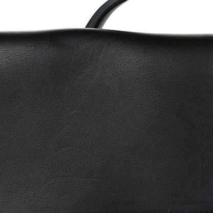 Salvatore Ferragamo Calfskin Large Sookie Satchel Black 16 of 17