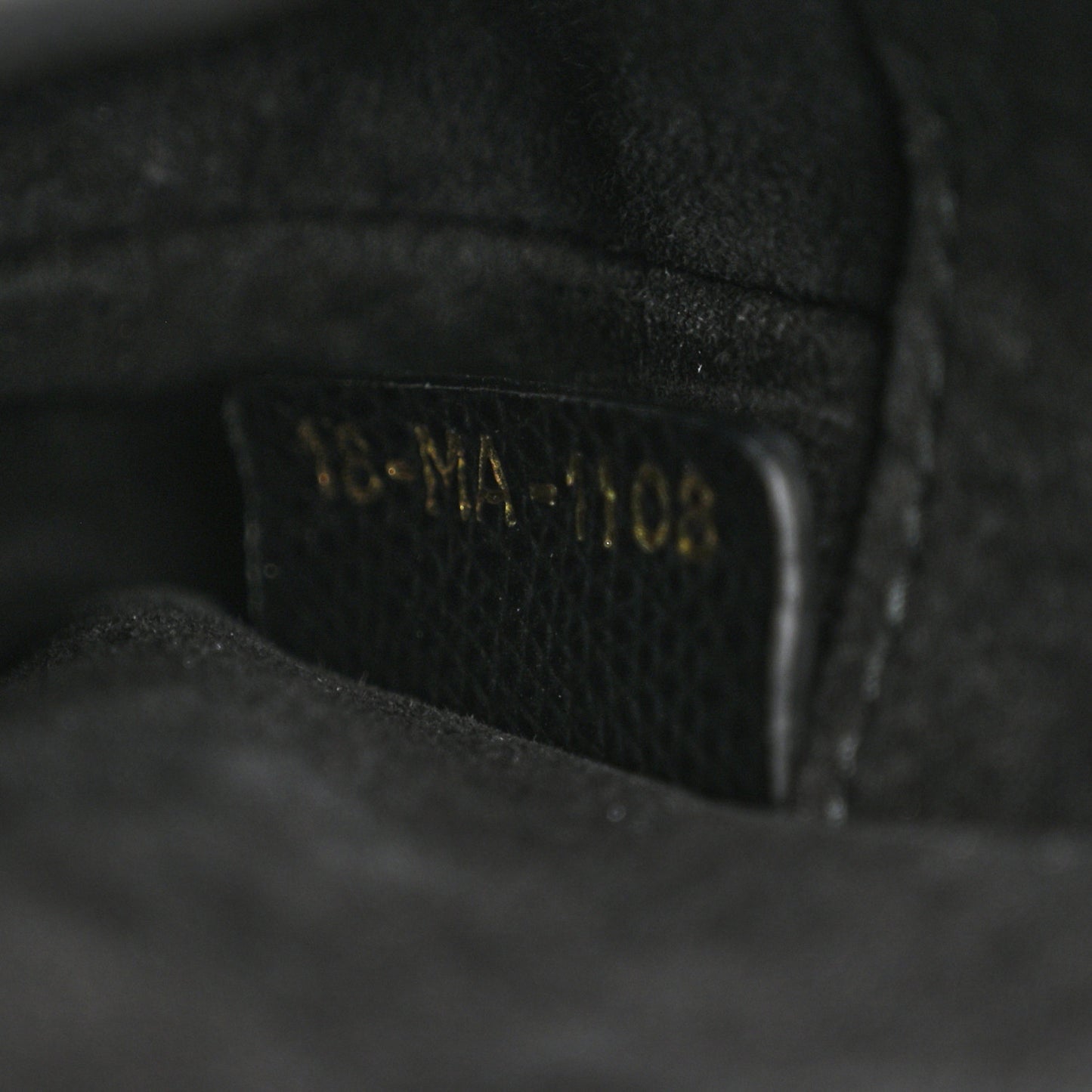 Grained Calfskin Mini Saddle Bag Black