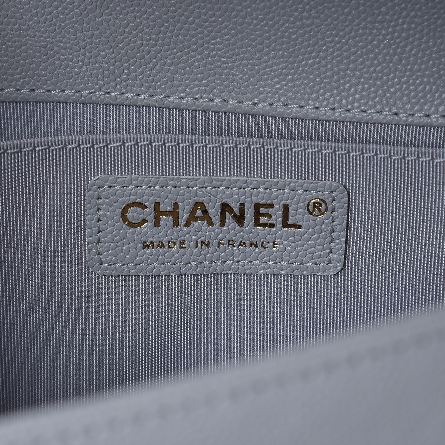 Chanel Caviar Quilted Medium Boy Flap Grey 6 of 7