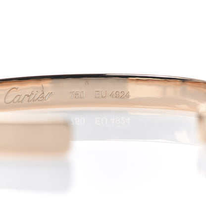 Cartier 18K Pink Gold LOVE Cuff Bracelet 17 5 of 6