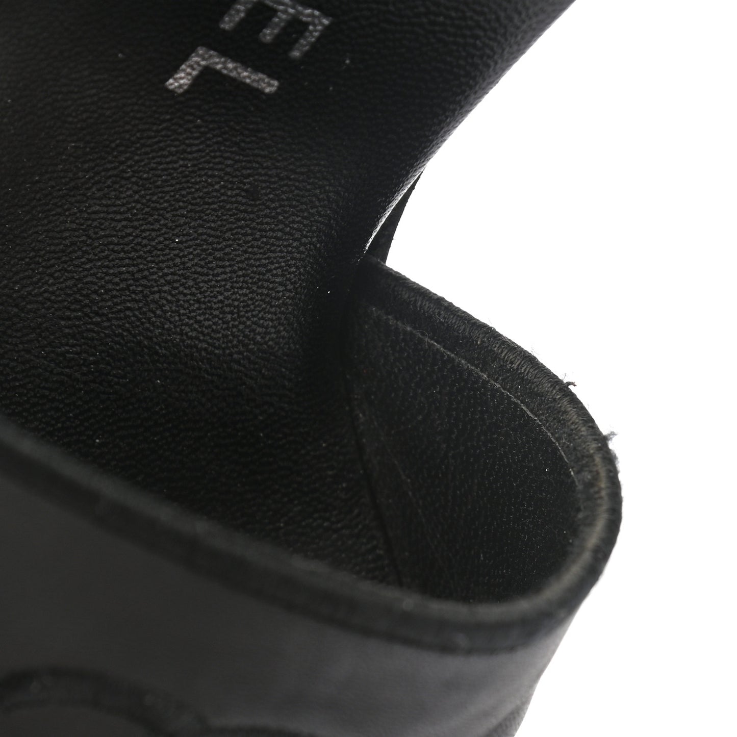 Lambskin CC Sandal Mules 40 Black