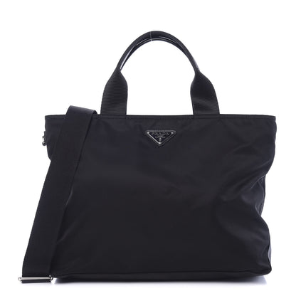 Prada Tessuto Nylon Saffiano Tote Black 1 of 11