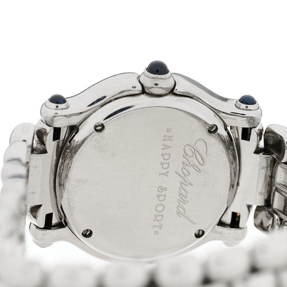 Chopard Stainless Steel 5 Diamond 26mm Happy Sport Quartz Watch 4 of 4