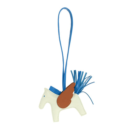 Hermes Milo Lambskin Grigri Rodeo Pegase Horse Bag Charm PM Vert Fizz Bleu Zanzibar Gold 1 of 5
