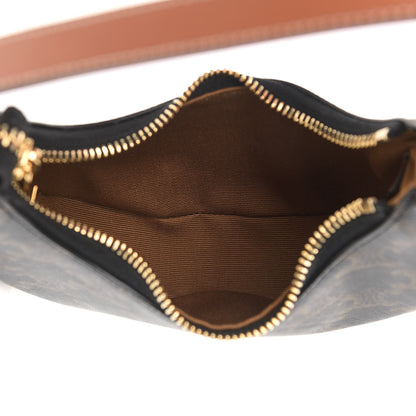 Celine Canvas Calfskin Mini Ava Triomphe Shoulder Bag Tan 5 of 8
