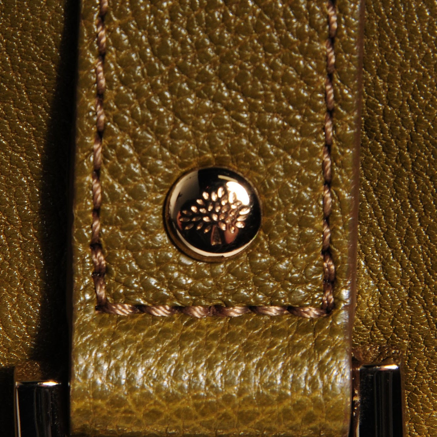 Polished Buffalo Alexa Satchel Pickle Green