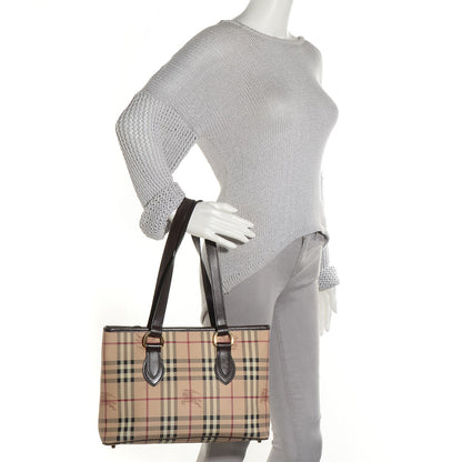 Burberry Haymarket Check Medium Tote Chocolate 2 of 11