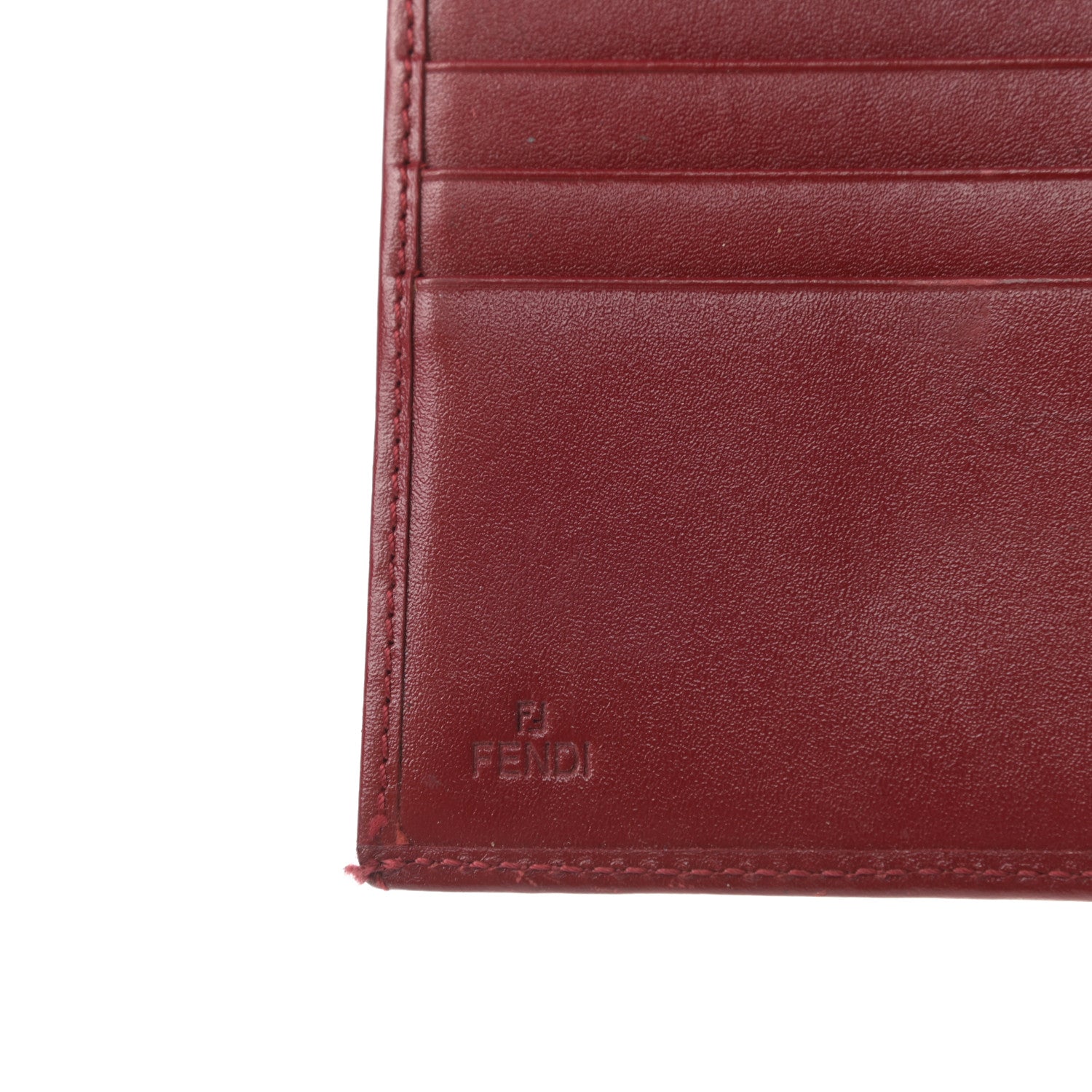Fendi Zucca Continental Wallet Tobacco Rosso 6 of 7