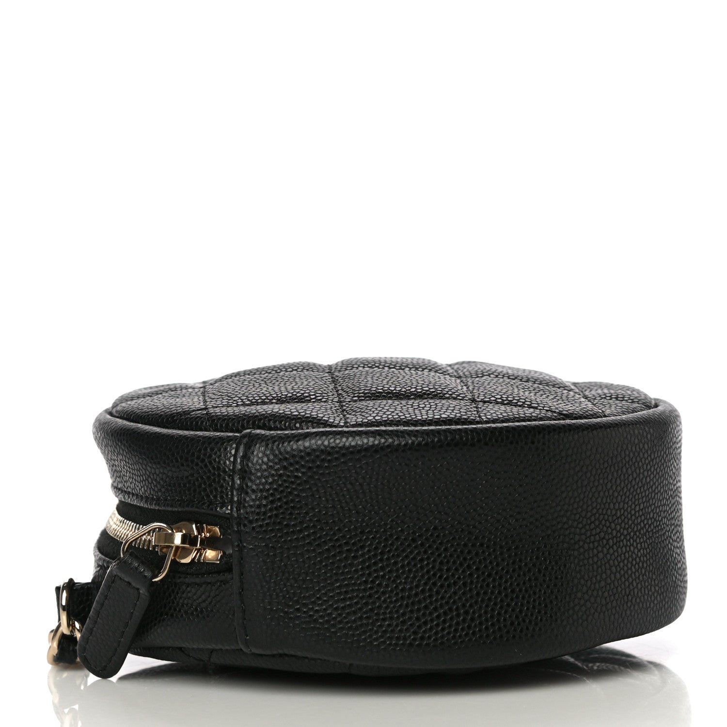 Chanel Caviar Quilted Round Clutch With Chain Black 4 of 11