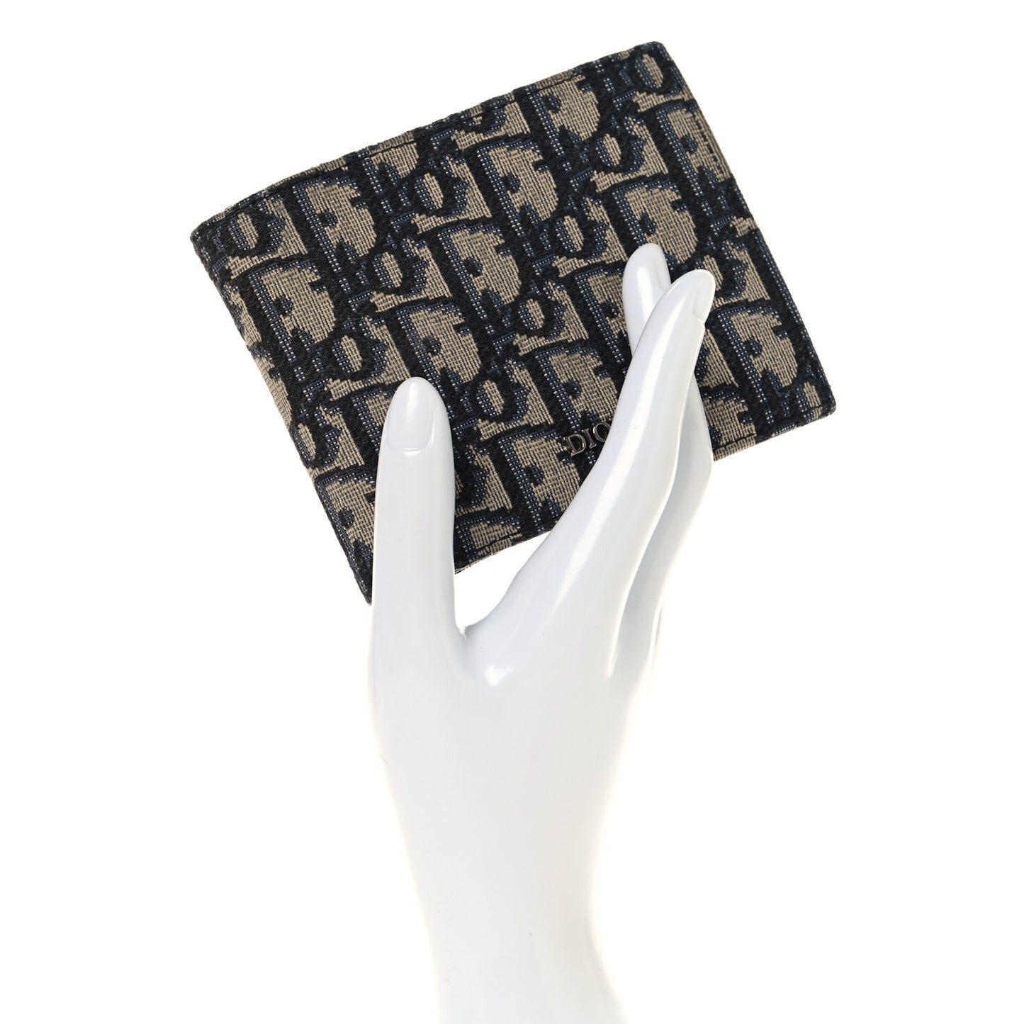 Oblique Bi-Fold Wallet Blue