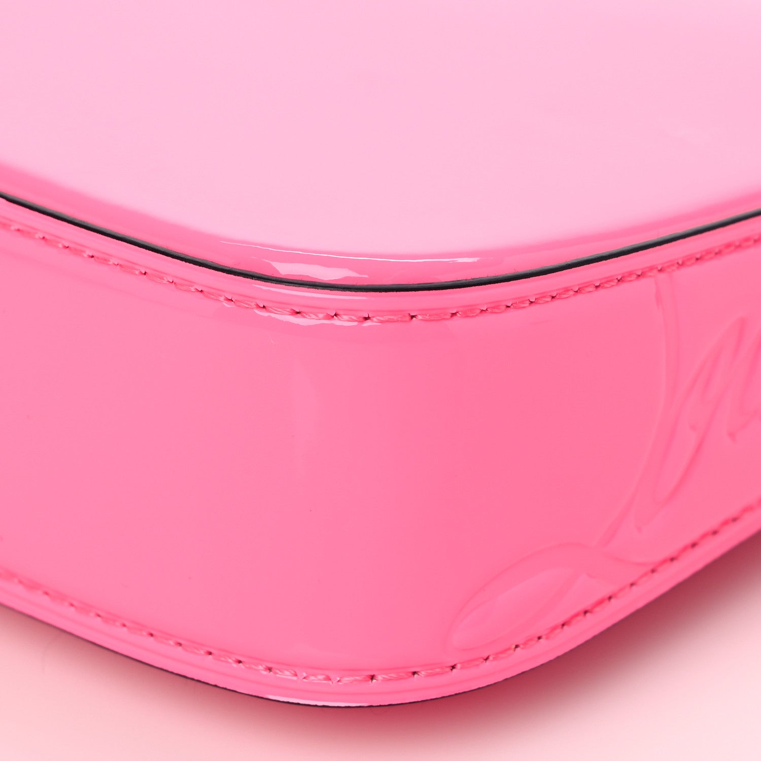 Christian Louboutin Patent Loubila Chain Clutch Piou Piou 7 of 7