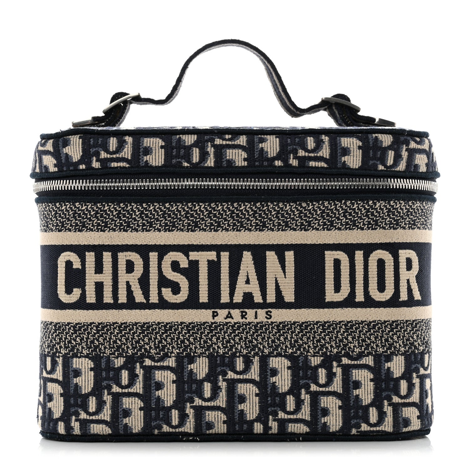 Christian Dior Oblique Diortravel Vanity Case Blue 1 of 8