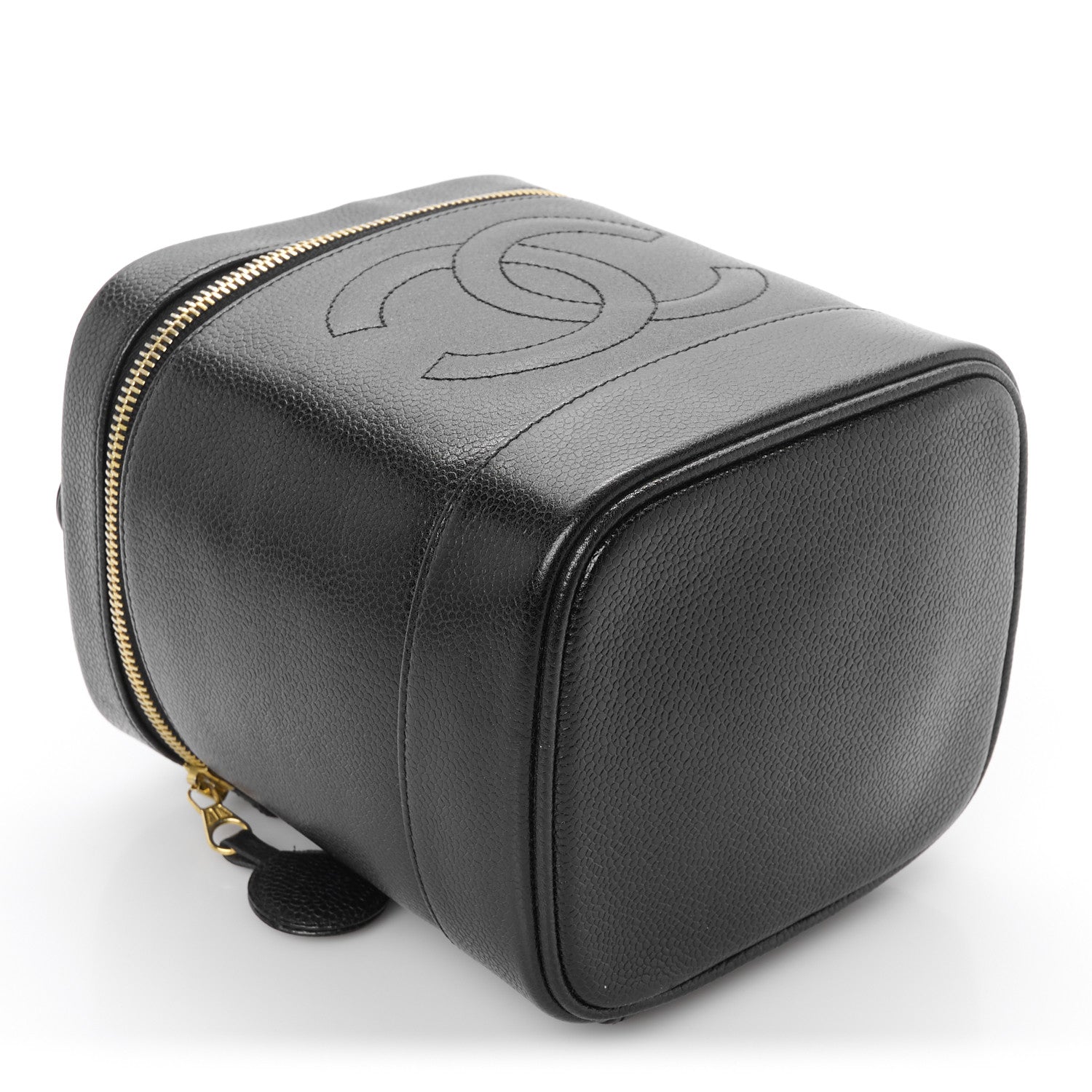 Chanel Caviar Vanity Cosmetic Case Black 4 of 10